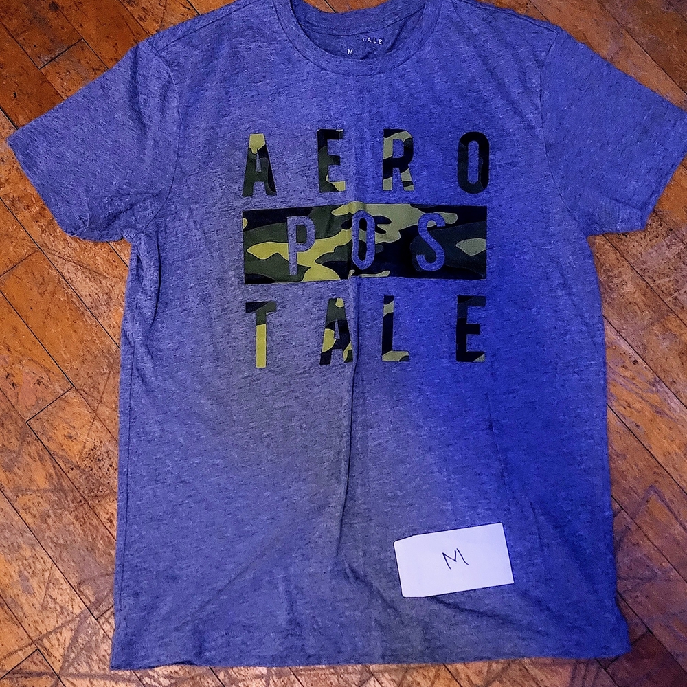 Aeropostale Blue Short Sleeve Graphic Tee